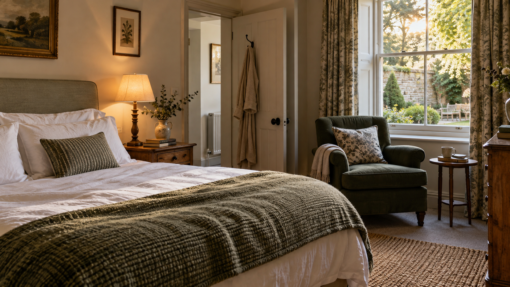 Thoughtfully prepared bedroom in an independent British guesthouse